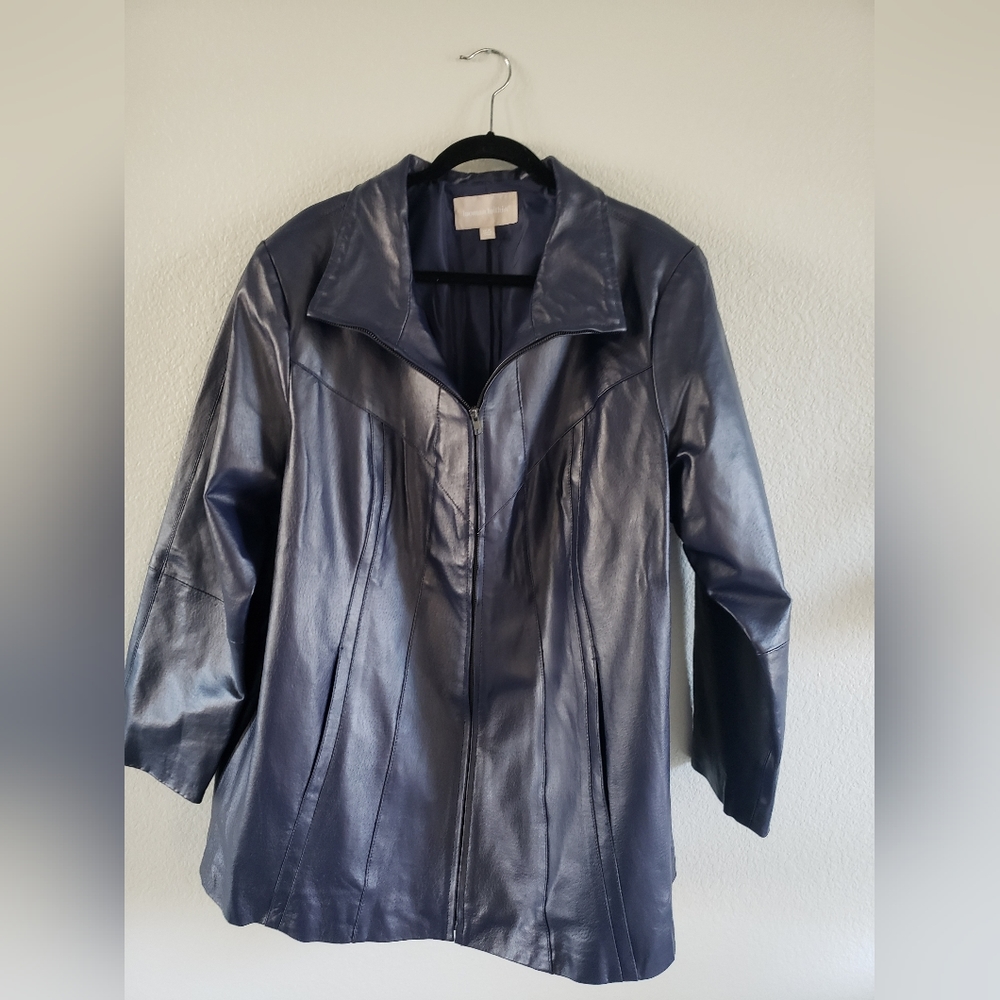Women's size 24 Leather Jacket NWOT